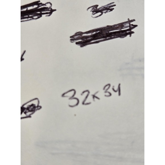 Uniqlo Pants Mens 32x34 Blue Check Dry No Tuck Dress Slacks Chino Casual Gingham - Picture 9 of 11